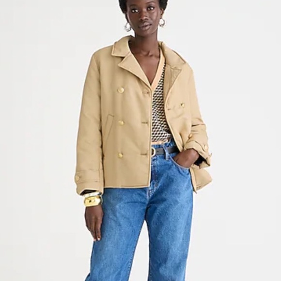 J Crew peacoat puffer jacket - Picture 2 of 9